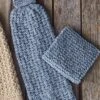 Towel & Dish Cloth Set - Knit