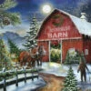 At The Christmas Barn Jigsaw Puzzle