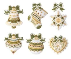 Holiday Glitz Felt Ornament Kit