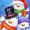 Three Snowmen Jigsaw Puzzle