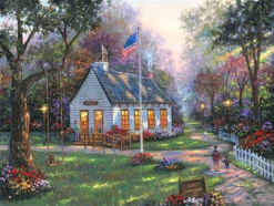 Mincy Schoolhouse Jigsaw Puzzle