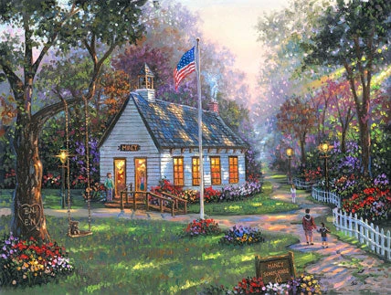 Mincy Schoolhouse Jigsaw Puzzle 1 Mincy Schoolhouse Jigsaw Puzzle