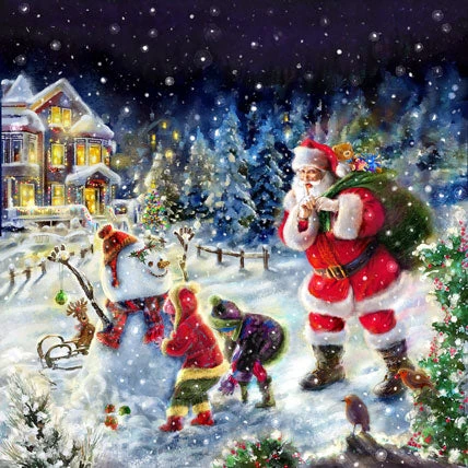 Santa And His Woodland Friends Jigsaw Puzzle 1 Santa And His Woodland Friends Jigsaw Puzzle