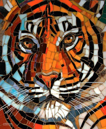 Stained Glass Tiger Jigsaw Puzzle 1 Stained Glass Tiger Jigsaw Puzzle