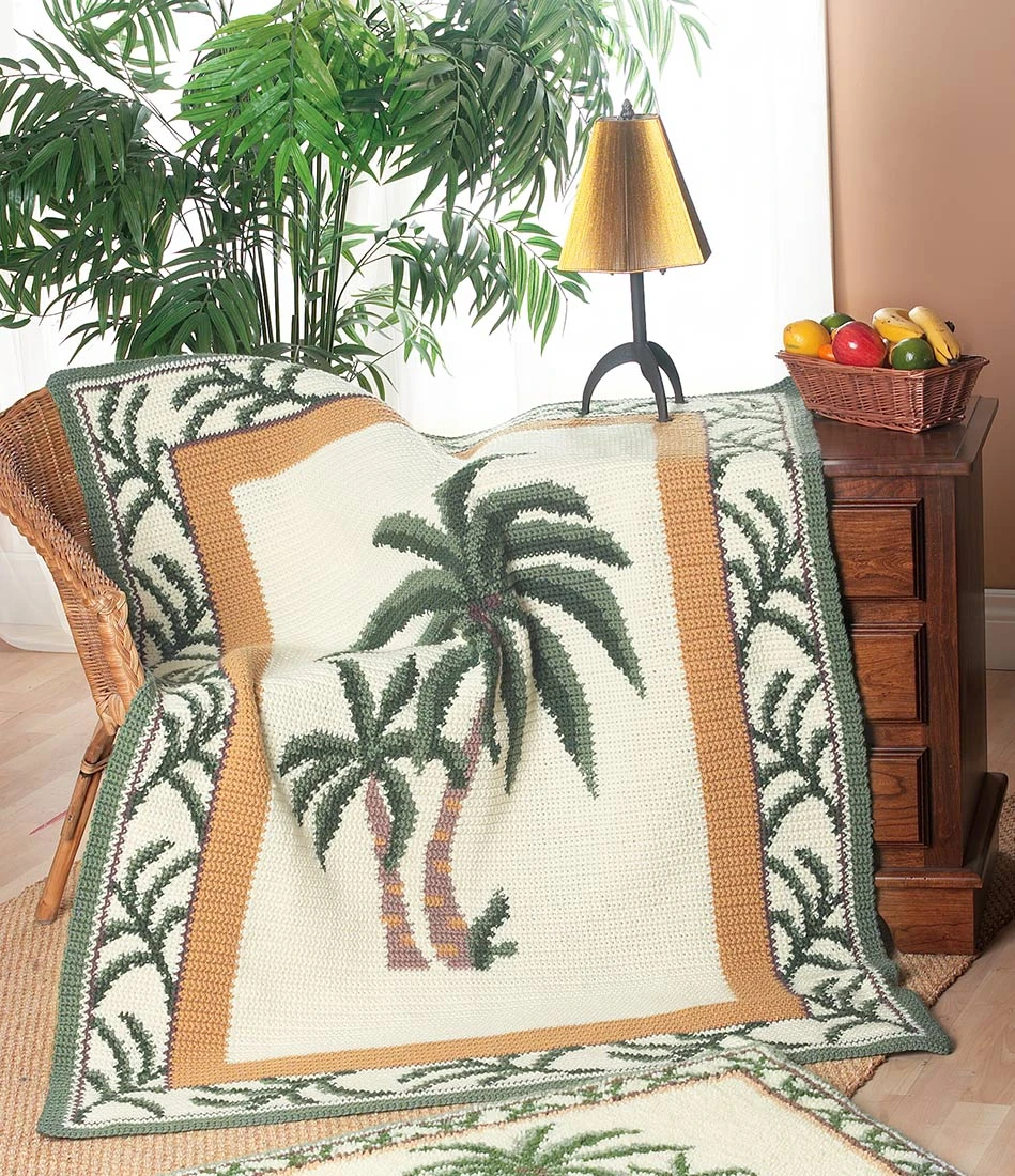 Palm Tree Afghan Pattern 1 Palm Tree Afghan Pattern