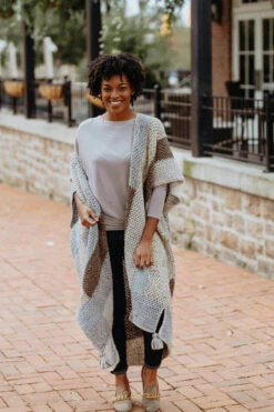 Patchwork Cardi -Clover Store 95201c