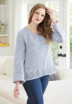 V-Neck Pullover -Clover Store 96894c