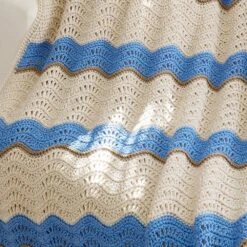Simply Stunning Ripple Afghan -Clover Store 96993c