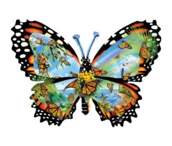 Ode To The Monarch Shaped Jigsaw Puzzle