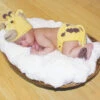 Giraffe Hat & Diaper Cover Set - Size Newborn-3 Months