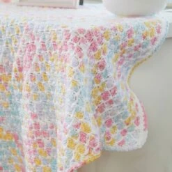 Criss Cross Hearts Crochet Baby Blanket -Clover Store AKP MM CrissCrossheartBabyBlanket 005