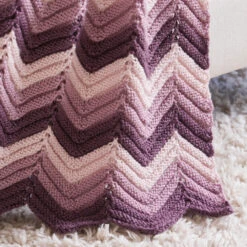 Knit Or Crochet Ripple Afghan -Clover Store AKP MM Knit Ripple 3