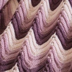Knit Or Crochet Ripple Afghan -Clover Store AKP MM Knit Ripple 5