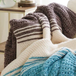 Land And Sea Knit Blanket -Clover Store AKP MM LandAndSea KNIT 5