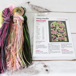 Chickadee And Apple Blossom Plastic Canvas Ensemble -Clover Store ChickadeeWelcomeWallHangingPlasticCanvasCraftKit24849fl