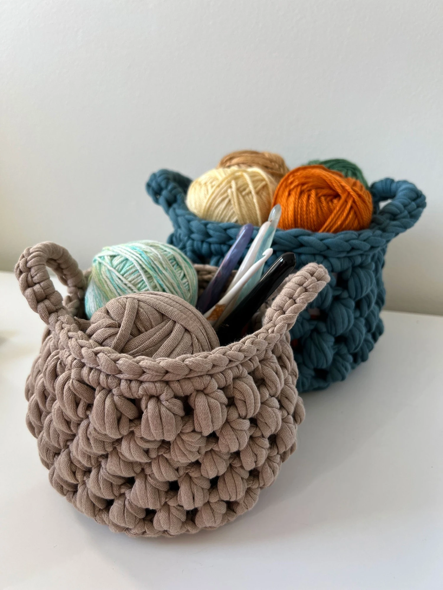 Puff Stitch Baskets 1 Puff Stitch Baskets