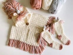 Hooded Unicorn Poncho And Socks -Clover Store IMG 3909