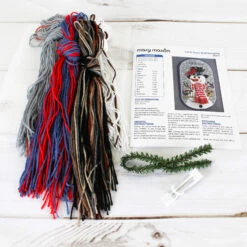 Let It Snow Plastic Canvas Ensemble 19 Let It Snow Plastic Canvas Ensemble -Clover Store LetItSnowWallHangingPlasticCanvasCraftKit25611fl