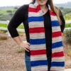 Glimmer Striped Scarf