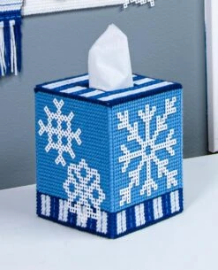 Snowflakes & Snowman Plastic Canvas Ensemble -Clover Store M32940