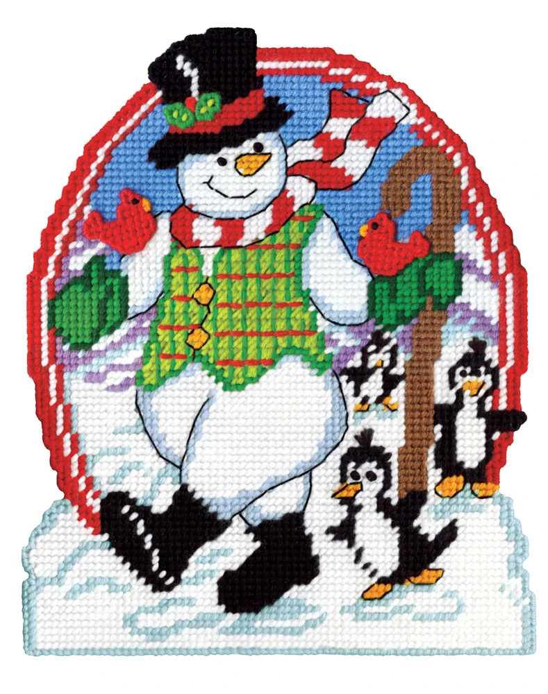 Holiday Stroll Plastic Canvas Kit 1 Holiday Stroll Plastic Canvas Kit