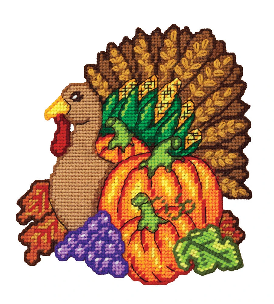 Harvest Turkey Plastic Canvas Kit 1 Harvest Turkey Plastic Canvas Kit