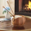 7" Cam Wood Yarn Bowl