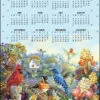 Golden Irises 2025 Felt Sequin Calendar