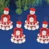 Winter Red Girls Beaded Ornament Kit