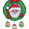 Santa Joy Wreath Plastic Canvas Kit