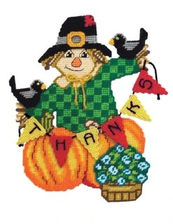 Scarecrow Thanks Plastic Canvas Kit