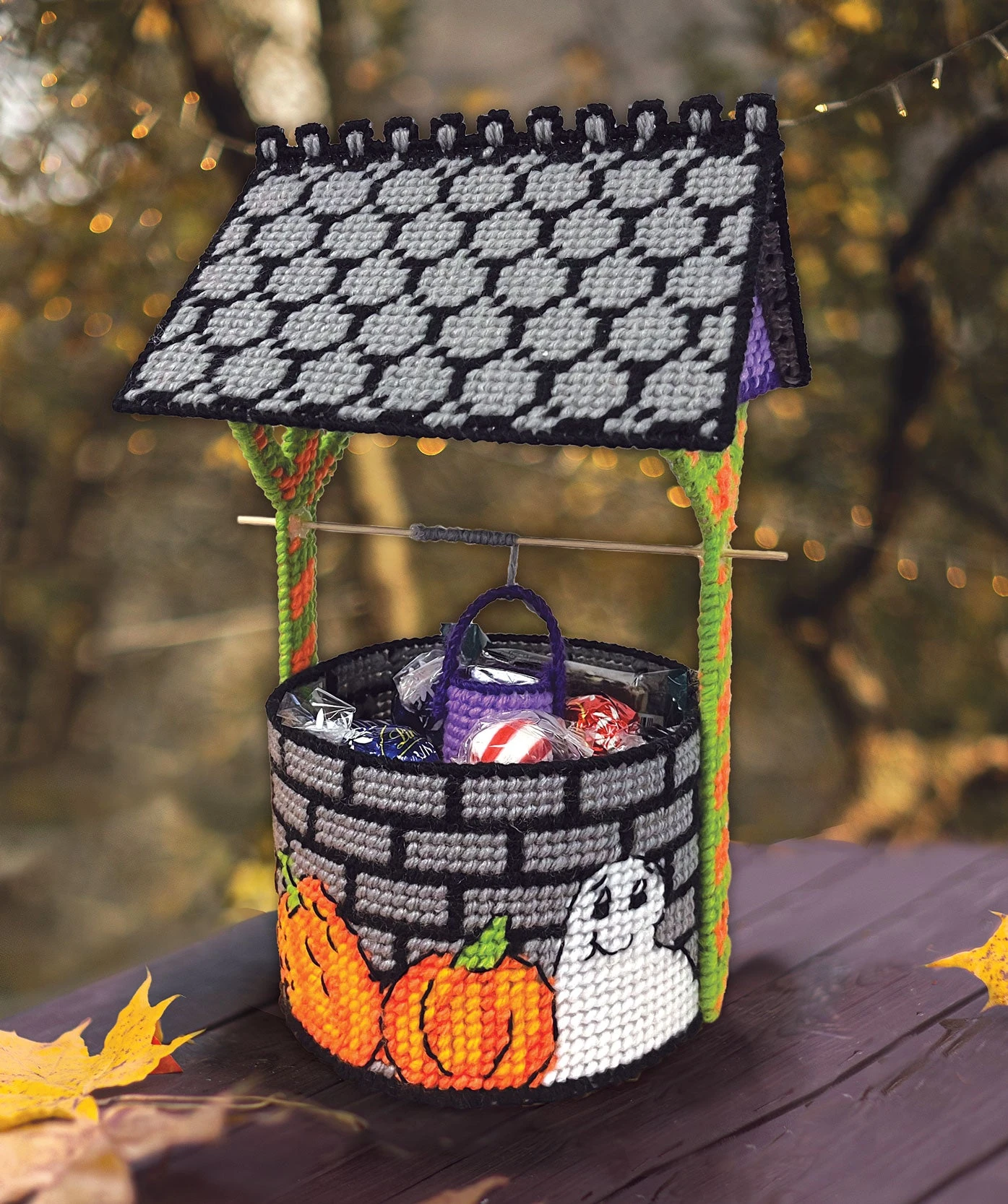 Wishing Well Plastic Canvas Kit 1 Wishing Well Plastic Canvas Kit