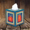 Pumpkin Patch Plastic Canvas Tissue Box Cover