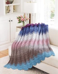 Mellowspun Waves Afghan