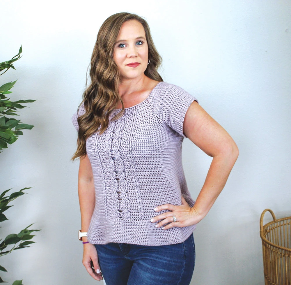 Cabled Peplum Tee 1 Cabled Peplum Tee