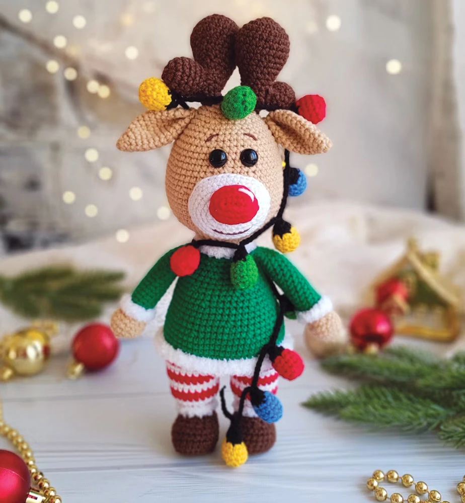 Christmas Deer In Lights Crochet Kit 1 Christmas Deer In Lights Crochet Kit