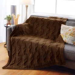 Spinning Ribbon Blanket Pattern -Clover Store M96324chocolate b46164c4 291e 488f b726 d9bd2d1935e8