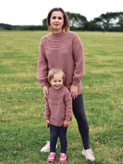 Adult Starflake Sweater -Clover Store M96735 Mauve