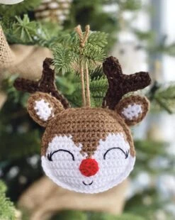Rudolph The Reindeer Crochet Ornaments