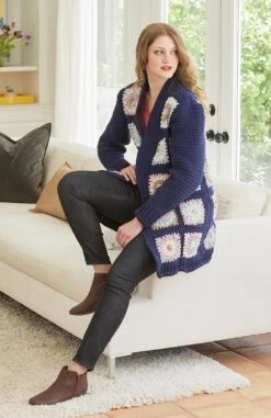 Granny Square Cardigan -Clover Store M96888c
