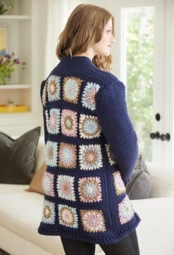 Granny Square Cardigan -Clover Store M96888d