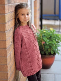 Sweethood Sweater -Clover Store M96942 rose