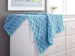 Waving Stripes Baby Blanket Pattern