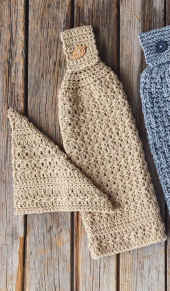 Towel & Dish Cloth Set - Crochet