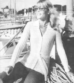 Ribbed Belted Cardigan Pattern