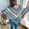 Feathered Fall Crochet Shawl