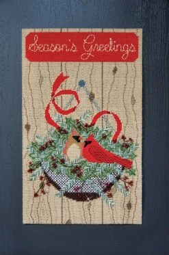 Cardinal Welcome Plastic Canvas Kit