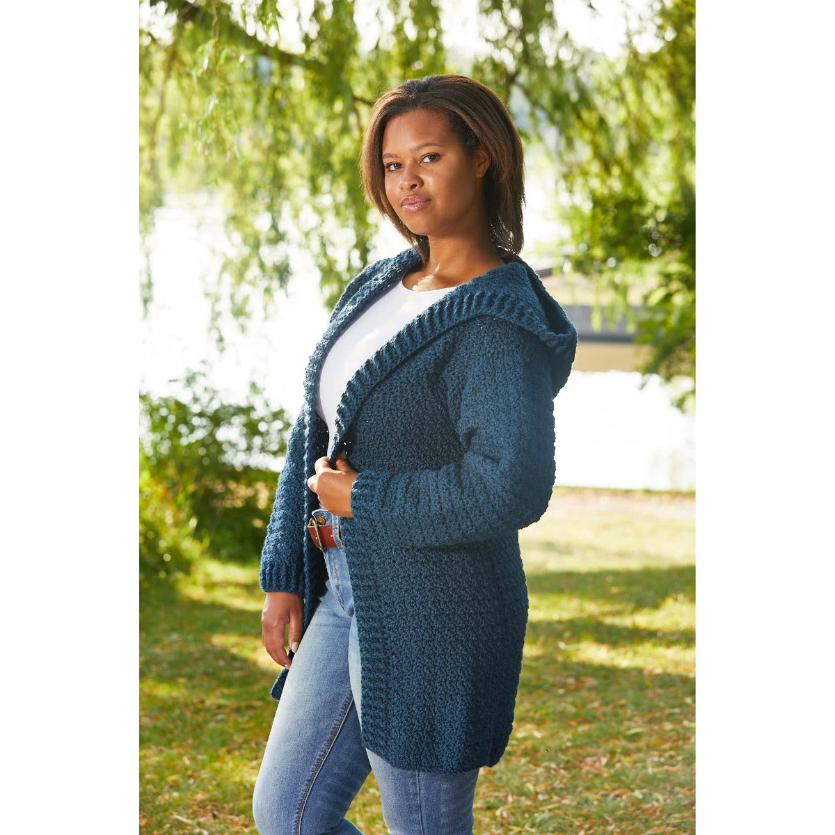 Hooded Crocheted Cardigan 9 Hooded Crocheted Cardigan - Image 9