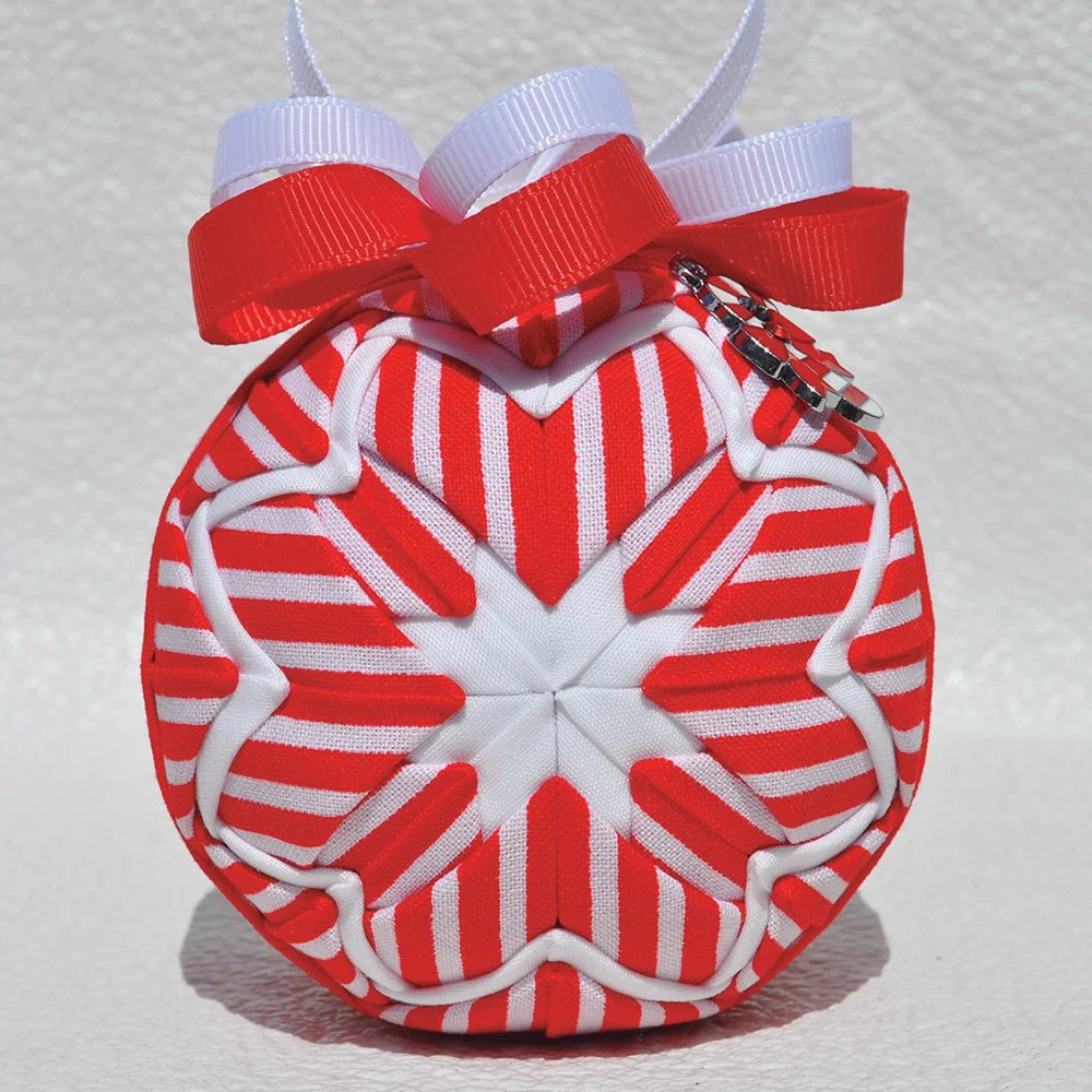 Candy Cane Quilted Ornament 1 Candy Cane Quilted Ornament