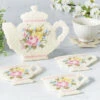 Teacup Coaster Set Plastic Canvas Kit